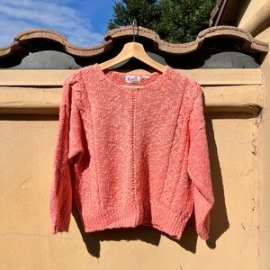 🪸 Knit Concepts vintage cropped sweater 🪸